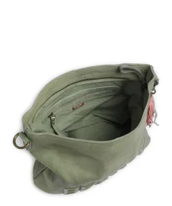 Paoliweg 2 Schultertasche genarbtes Rindsleder grün