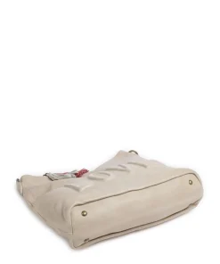Paoliweg 2 Schultertasche genarbtes Rindsleder beige