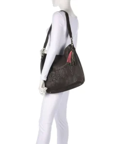 Paoliweg 2 Schultertasche genarbtes Rindsleder dunkelgrün