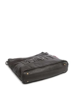 Paoliweg 2 Schultertasche genarbtes Rindsleder dunkelgrün