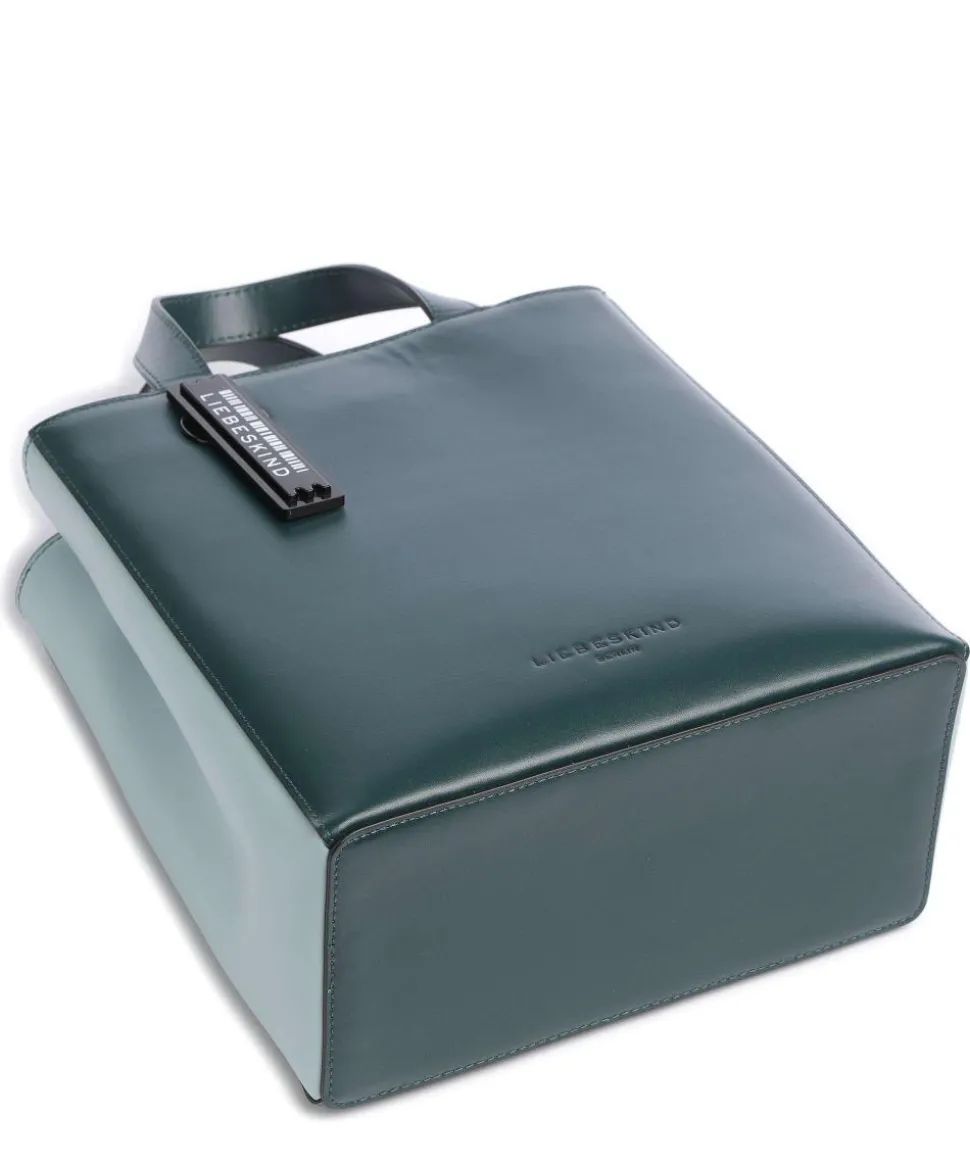 Paper Bag Carter S Handtasche glattes Leder dunkelgrün