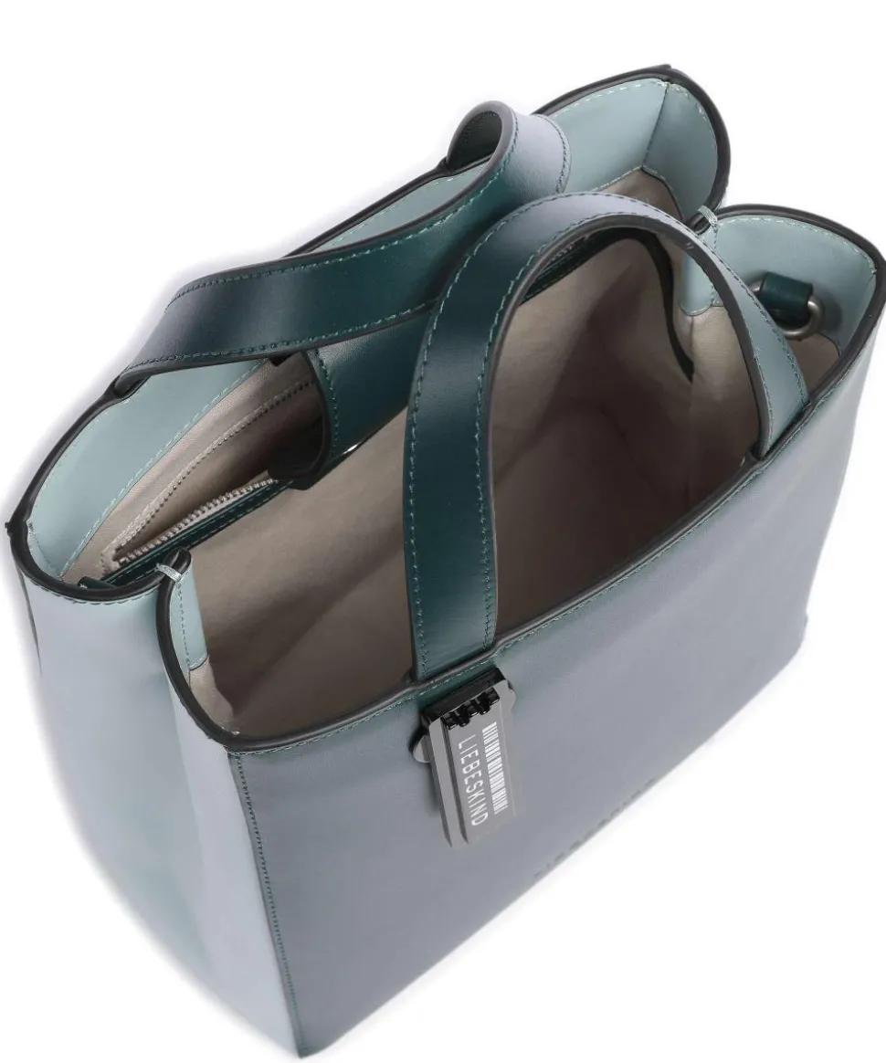 Paper Bag Carter S Handtasche glattes Leder dunkelgrün