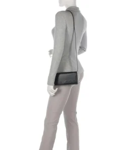 Paper Bag Logo Carter XS Umhängetasche glattes Leder schwarz