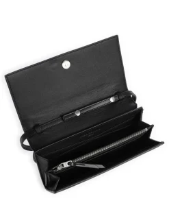 Paper Bag Logo Carter XS Umhängetasche glattes Leder schwarz