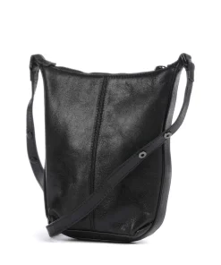 Paris 4 Lamb SF Verna XS Umhängetasche fein genarbtes Leder schwarz