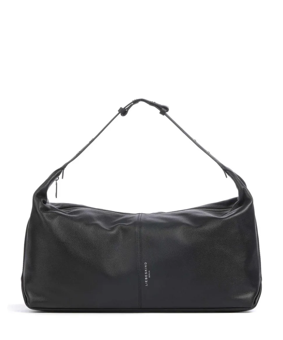 Paris 4 Small Pebble L Weekender genarbtes Leder schwarz
