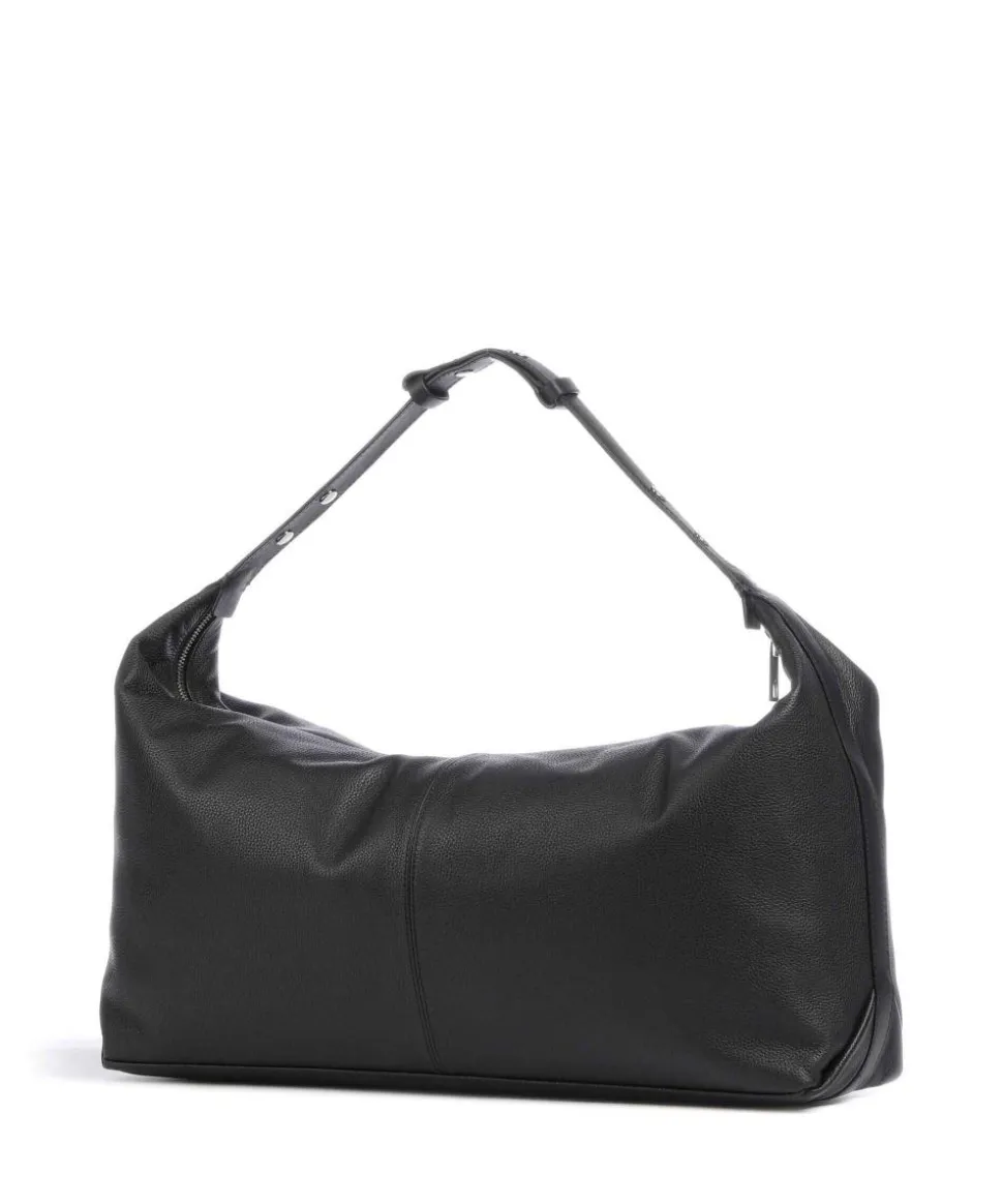 Paris 4 Small Pebble L Weekender genarbtes Leder schwarz