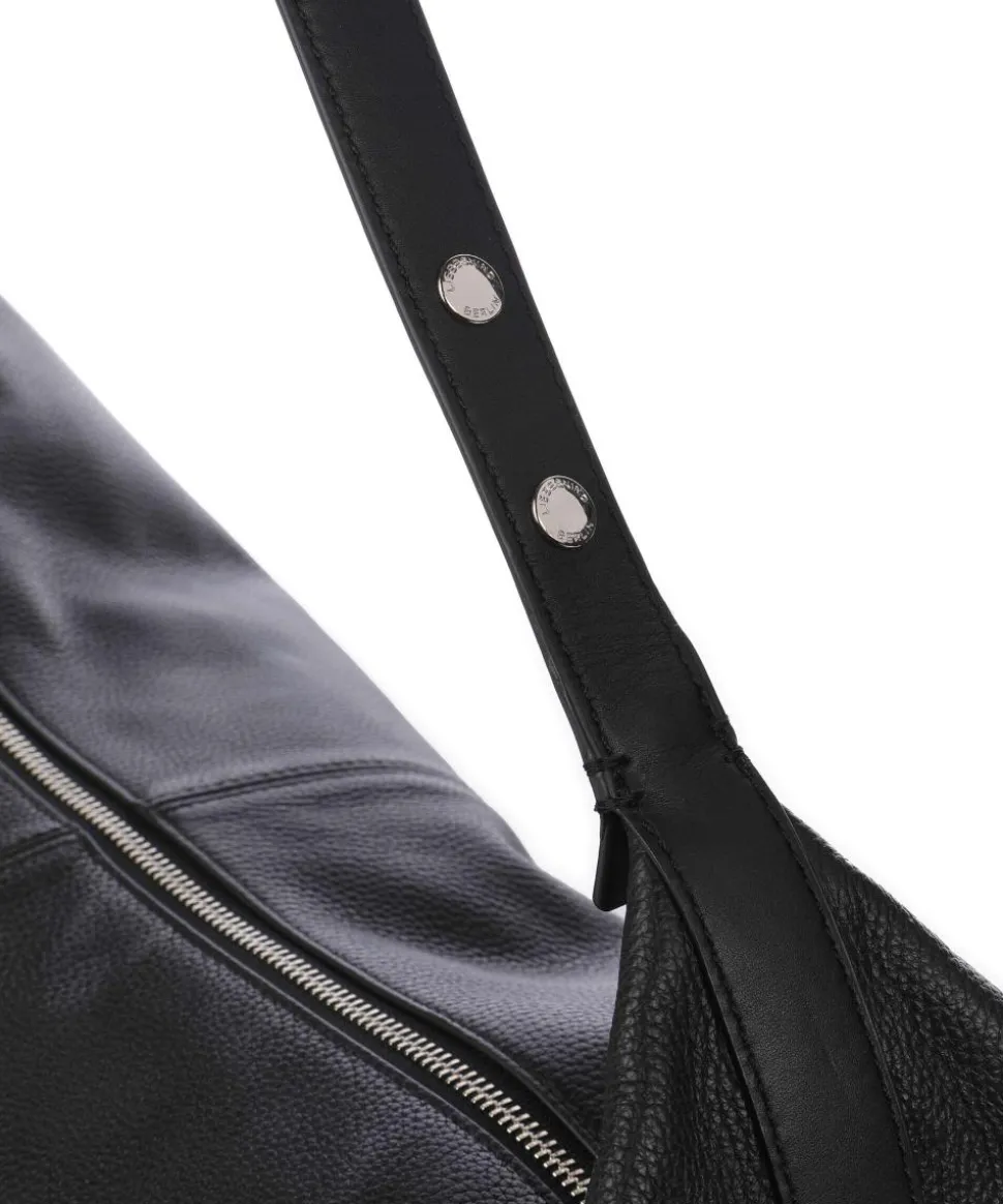 Paris 4 Small Pebble L Weekender genarbtes Leder schwarz