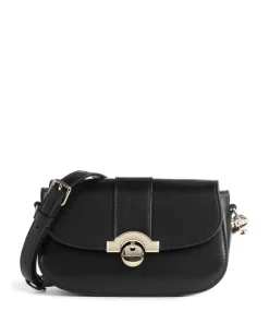 Paris Médaille Umhängetasche glattes Rindsleder schwarz