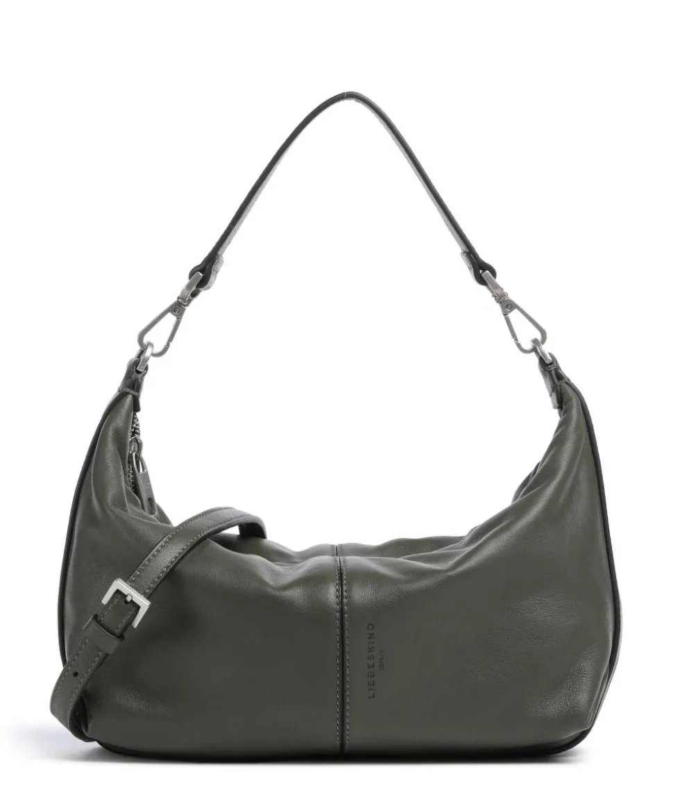 Paris Sheep Natural Schultertasche Schafsleder dunkelgrün