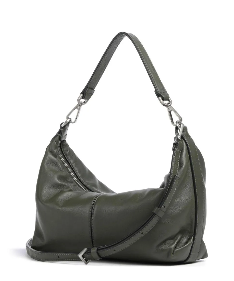 Paris Sheep Natural Schultertasche Schafsleder dunkelgrün