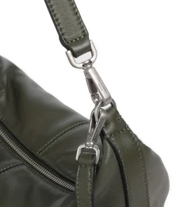 Paris Sheep Natural Schultertasche Schafsleder dunkelgrün