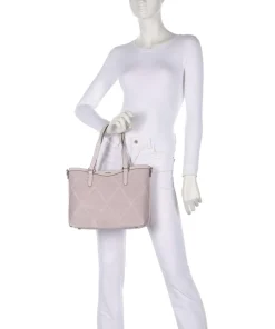 Paris Shopper Lederimitat rosa