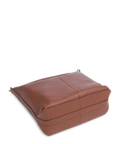 Paris Small Pebble M Beuteltasche genarbtes Rindsleder braun