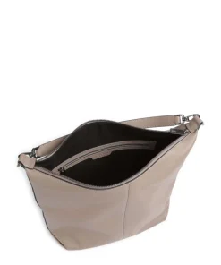 Paris Small Pebble M Beuteltasche genarbtes Rindsleder taupe