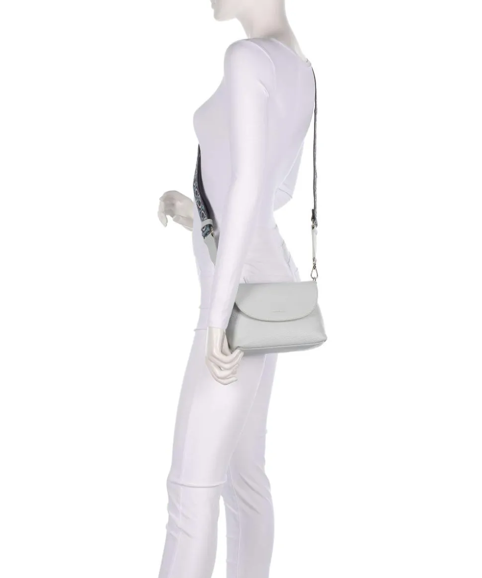 Paulina Umhängetasche Leder hellblau