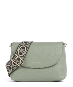 Paulina Umhängetasche Leder graugrün