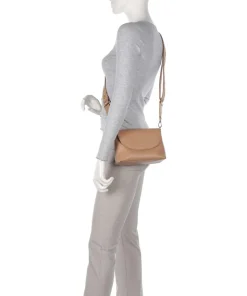 Paulina Umhängetasche Leder hellbraun