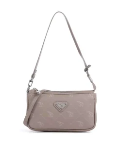 Pecarus Missy Schultertasche genarbtes Kalbsleder taupe