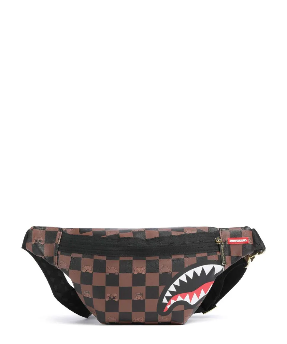 Peeking Character Check Gürteltasche Kunststoff schwarz/braun