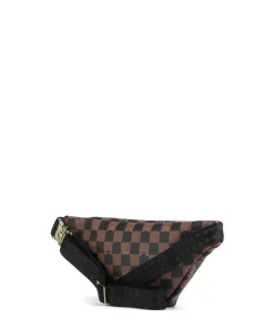 Peeking Character Check Gürteltasche Kunststoff schwarz/braun