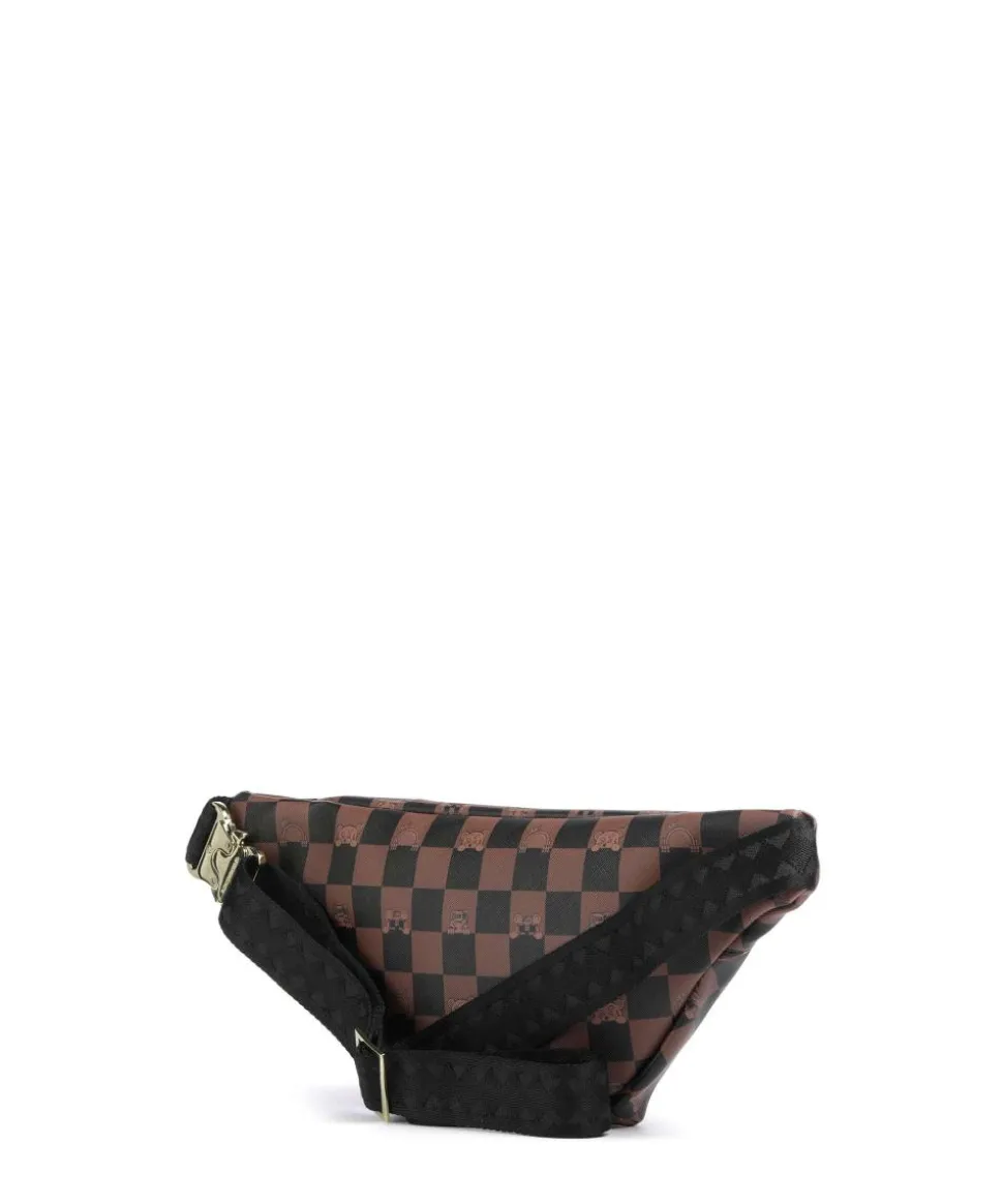 Peeking Character Check Gürteltasche Kunststoff schwarz/braun