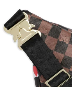 Peeking Character Check Gürteltasche Kunststoff schwarz/braun