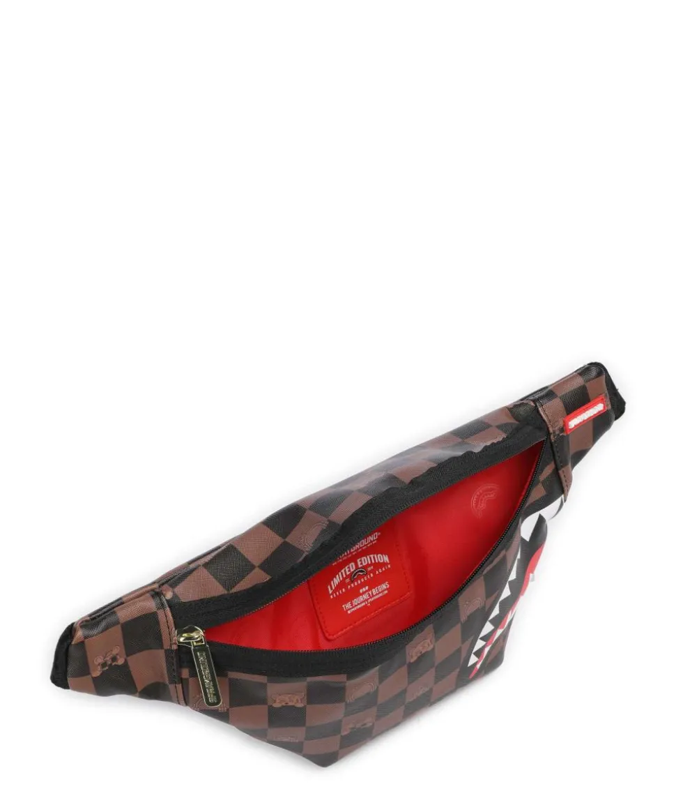 Peeking Character Check Gürteltasche Kunststoff schwarz/braun