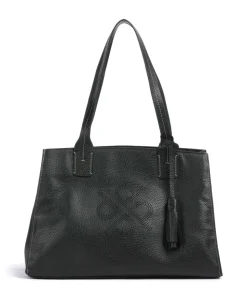 Peephole Shopper genarbtes Rindsleder schwarz