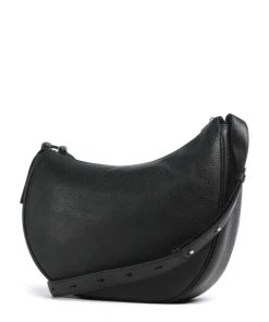 Pemberton Row Schultertasche genarbtes Rindsleder schwarz