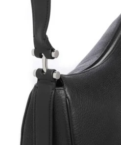 Pemberton Row Schultertasche genarbtes Rindsleder schwarz