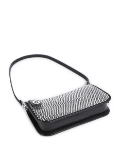 Penn Schultertasche Rindsleder schwarz