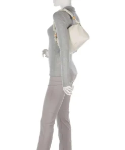 Perla PE60 Schultertasche Lederimitat elfenbein