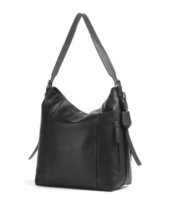 Philocalists Ally Beuteltasche genarbtes Rindsleder schwarz