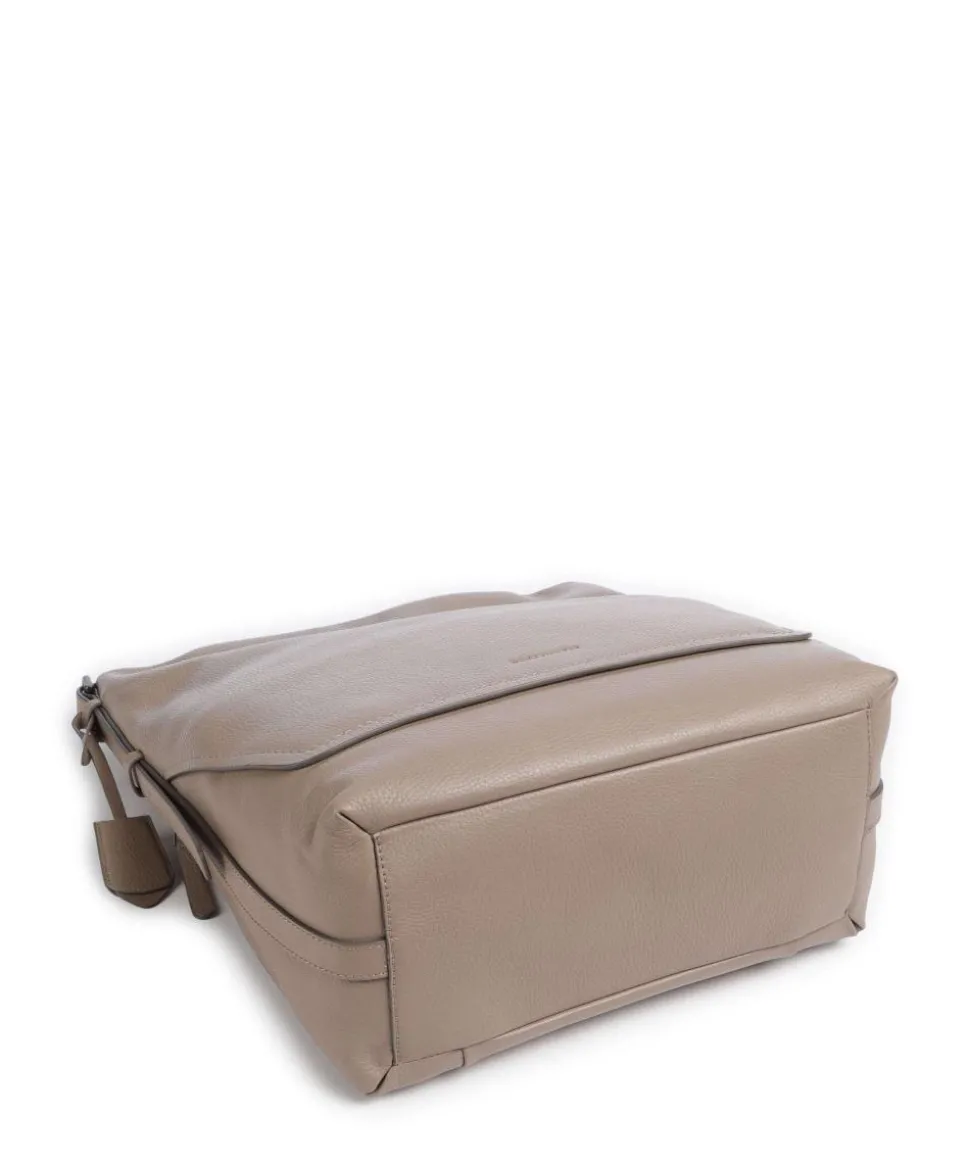 Philocalists Ally Beuteltasche genarbtes Rindsleder beige