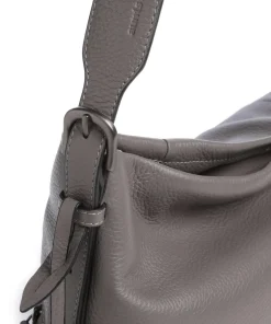 Philocalists Ally Beuteltasche genarbtes Rindsleder grau