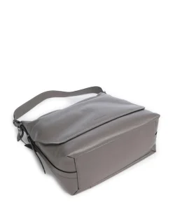 Philocalists Ally Beuteltasche genarbtes Rindsleder grau