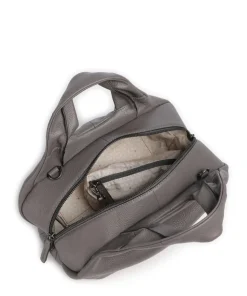 Philocalists Beauty Handtasche fein genarbtes Leder grau