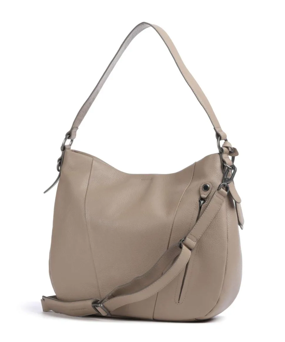 Philocalists Darling Beuteltasche genarbtes Leder beige
