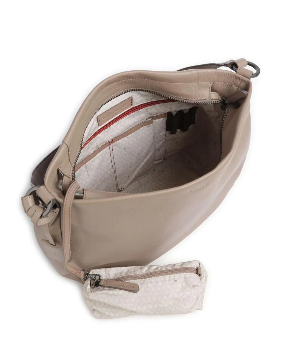 Philocalists Darling Beuteltasche genarbtes Leder beige