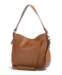 Philocalists Darling Beuteltasche genarbtes Leder braun