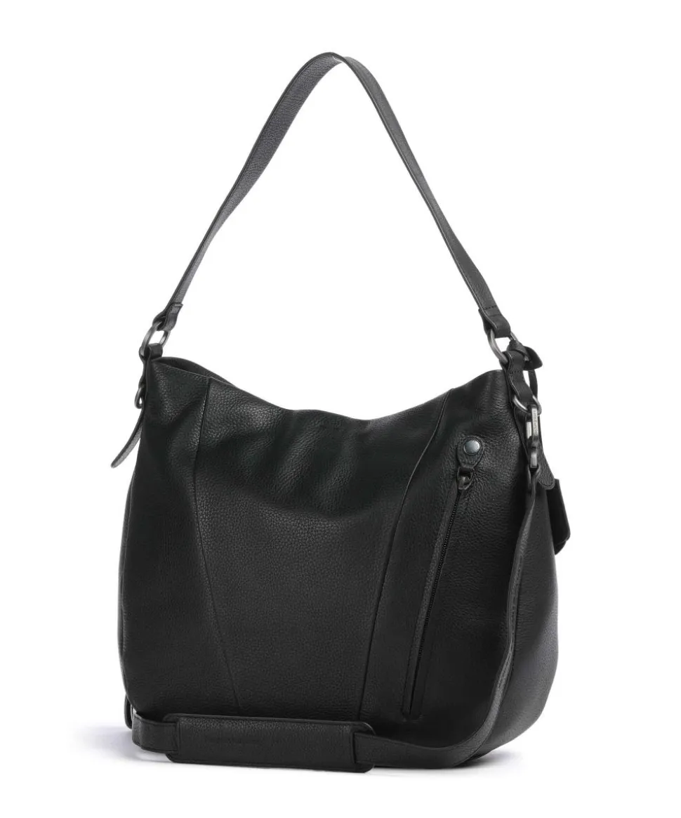 Philocalists Darling Beuteltasche genarbtes Leder schwarz