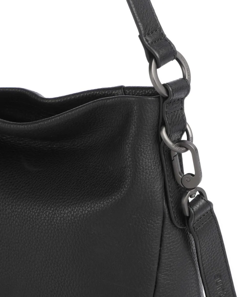 Philocalists Darling Beuteltasche genarbtes Leder schwarz