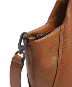 Philocalists Dearie Handtasche genarbtes Leder braun