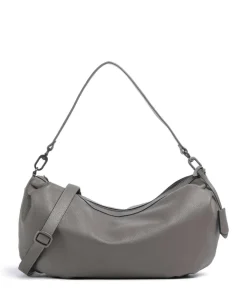 Philocalists Dewdrop Beuteltasche genarbtes Leder grau