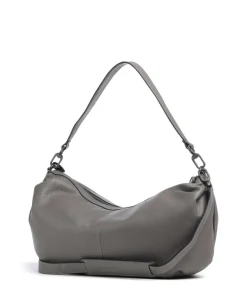 Philocalists Dewdrop Beuteltasche genarbtes Leder grau