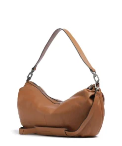 Philocalists Dewdrop Beuteltasche genarbtes Leder braun