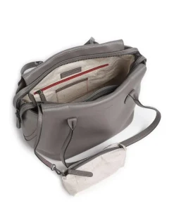 Philocalists Gorgeous Shopper genarbtes Leder dunkelgrau