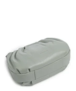 Philocalists Pearl Schultertasche genarbtes Leder grünblau