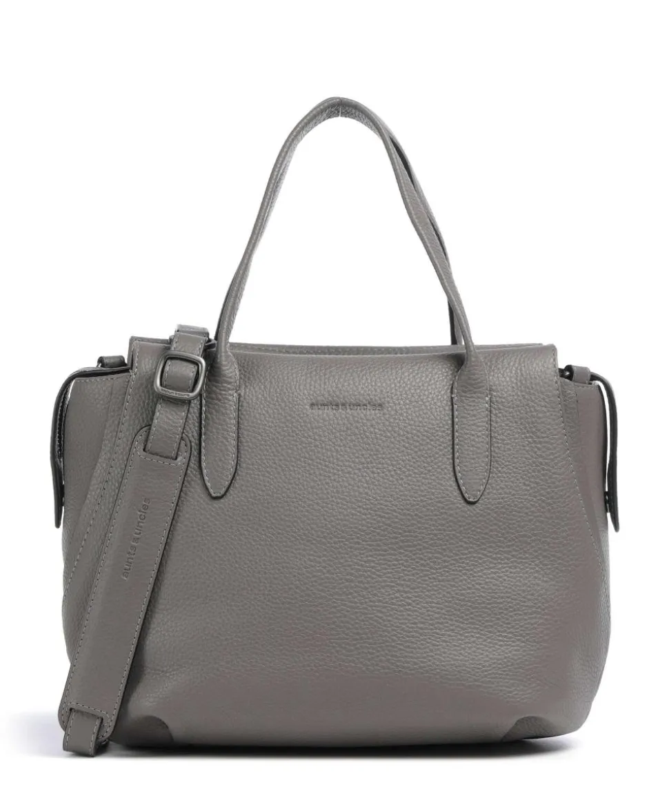 Philocalists Precious Handtasche genarbtes Rindsleder dunkelgrau